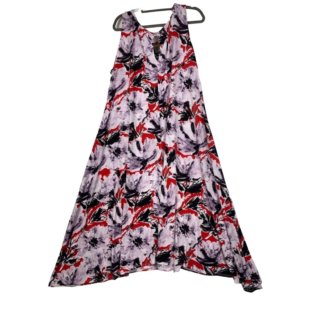Taylor Dress Womens Plus Size 22 Pink Floral Maxi Sleeveless Summer Lightweight